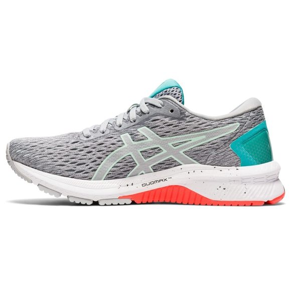 ASICS WOMEN'S GT-1000 9 RUNNING SHOES, 8, PIEDMONT GREY/BIO MINT - Picture 4 of 6